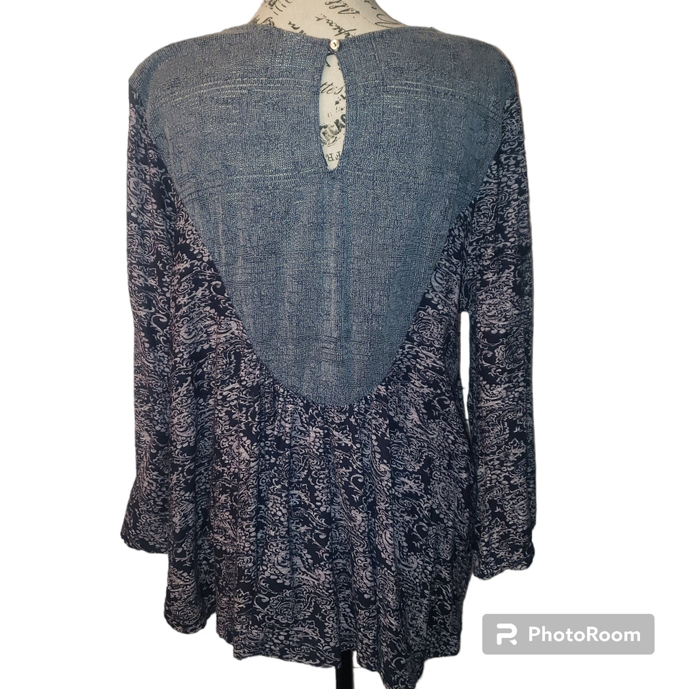 Anthropologie Akemi + Kin Marcella Floral Boho Top | Large - Picture 4 of 11